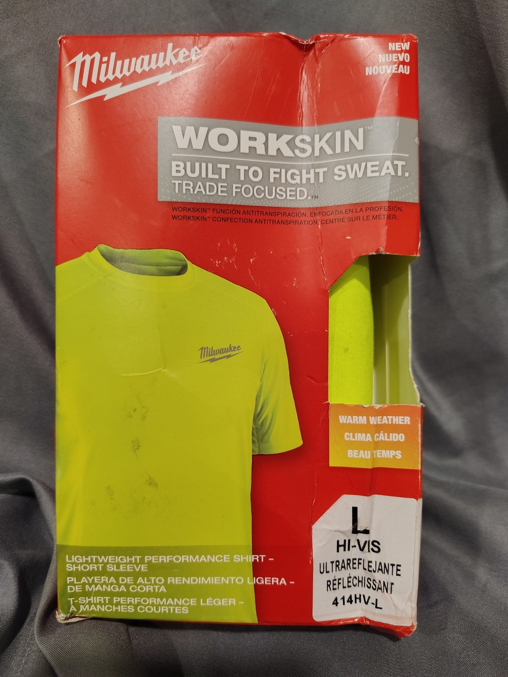 Milwaukee Workskin Hi-Vis Yellow Lightweight Performance Men’s Shirt